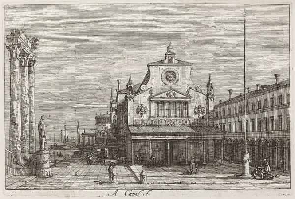 1200px Canaletto Imaginary View of S. Giacomo di Rialto upper right c. 1735 1746 NGA 66558